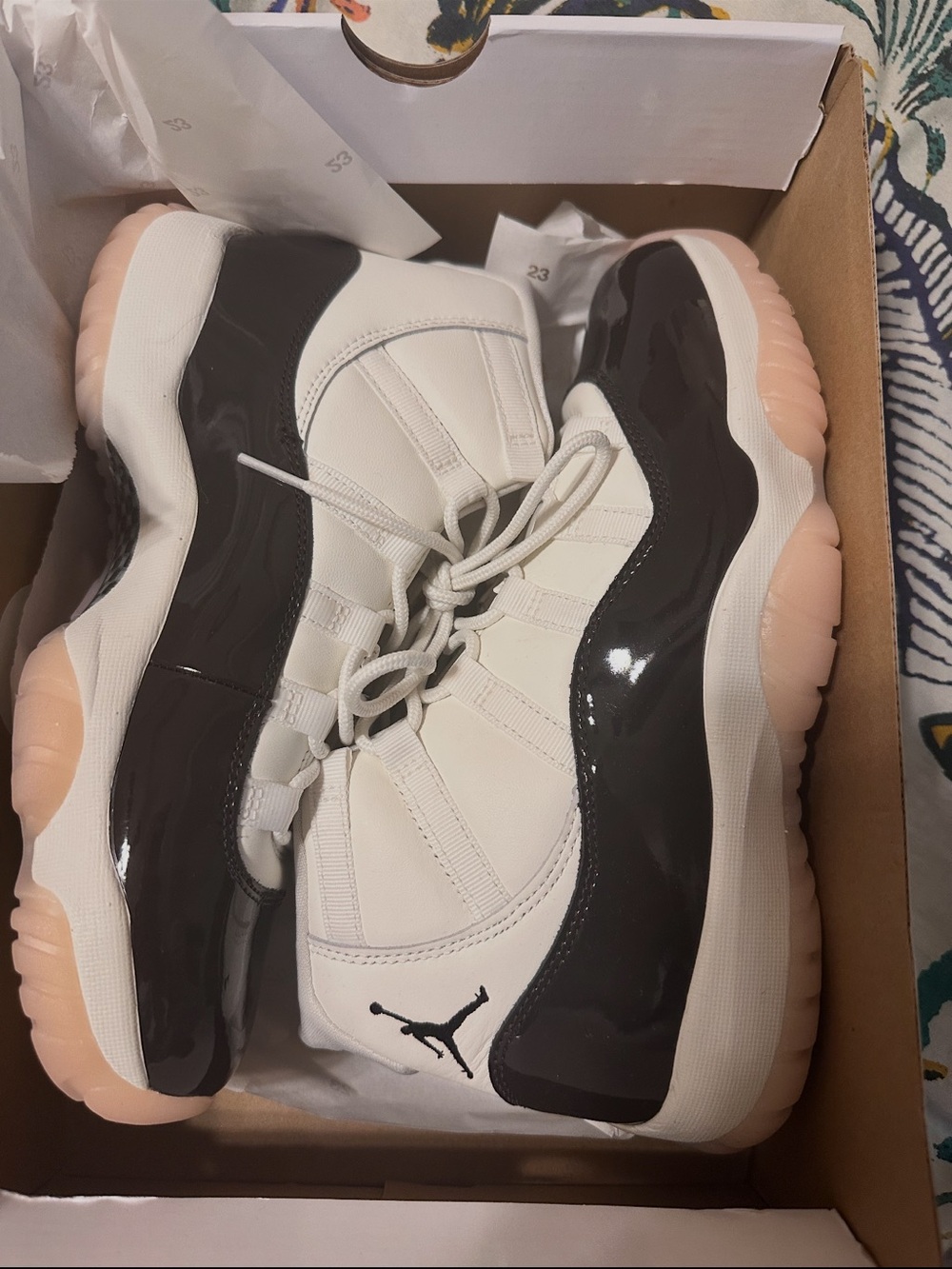 Nike Jordan Women's Retro 11 Low - White Brown Pink